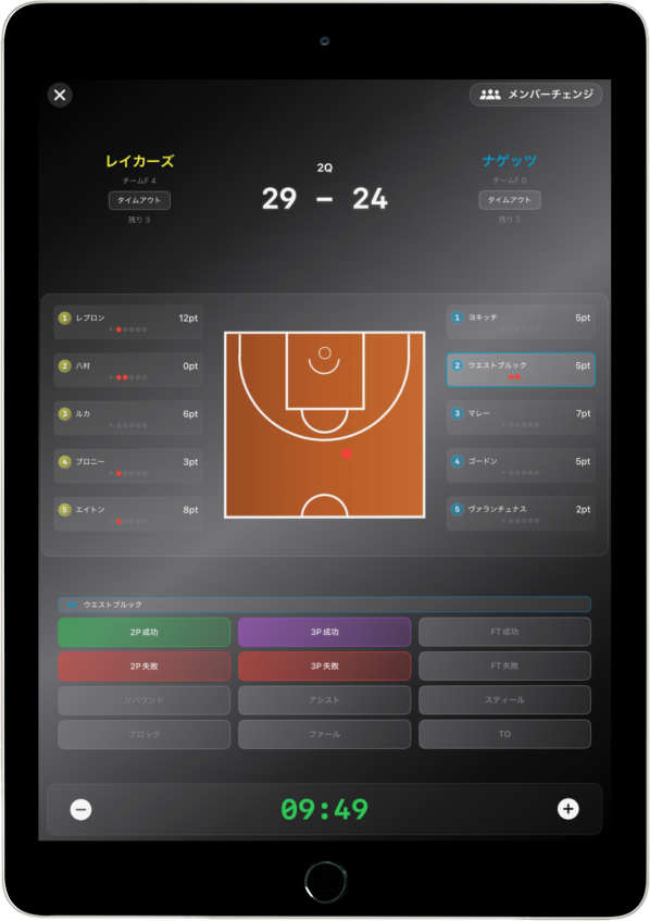 BoxScore+ iPadスクリーンショット
